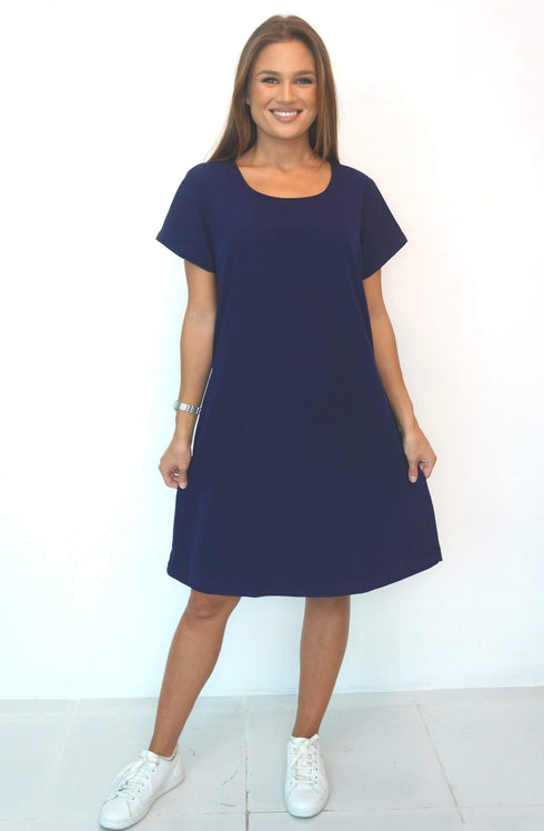 Dress The R Anywhere Dress - Perfect Navy dubai outfit dress brunch fashion mums